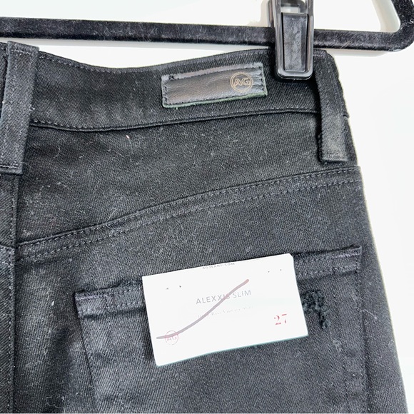 AG Adriano Goldschmied Alexxis Slim Distressed Jeans in Blackboard Size 27R - Picture 5 of 13